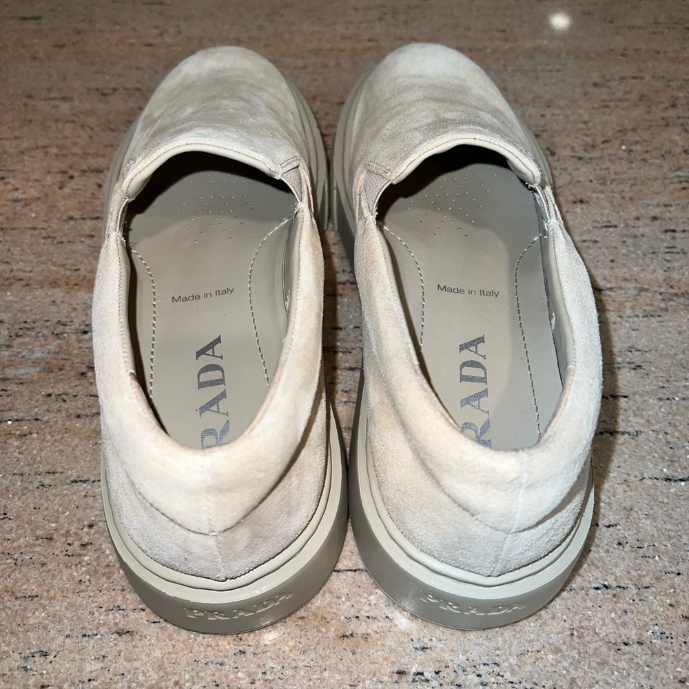 PRADA Women’s Slip-on Sneaker - Nude - Picture 8 of 13